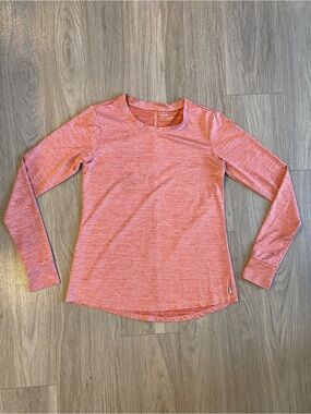 Eddie Bauer Heathered Coral Long Sleeve Performance Tee Women’s XS